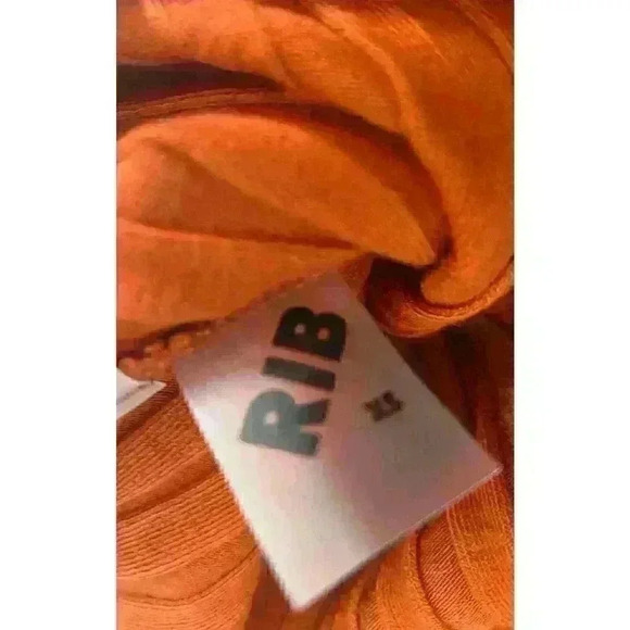 Simon Miller NWT Marek Ribbed Pants Women's S Orange Pull On Elastic Waist$170 - Picture 4 of 5